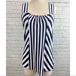 Banana Republic Striped Criss-Cross Tank Top